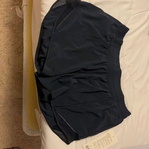 Lululemon HT low rise True Navy shorts